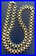RARE ART DECO Watch Fob Chain Or GOLD TONE Chain NECKLACE 22 11mm Wide