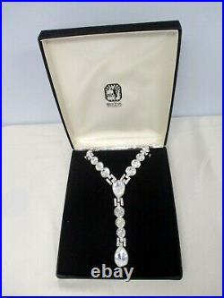 Rare Art Deco Heirlooms Of Tomorrow Large Statement Crystal Necklace Mib