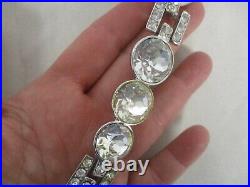 Rare Art Deco Heirlooms Of Tomorrow Large Statement Crystal Necklace Mib