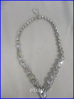 Rare Art Deco Heirlooms Of Tomorrow Large Statement Crystal Necklace Mib