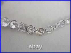 Rare Art Deco Heirlooms Of Tomorrow Large Statement Crystal Necklace Mib