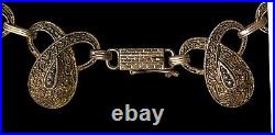 Rare Signed S. Christian Art Deco Sterling Marcasite Sterling Germany Necklace