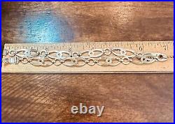 SYMMETALIC Art Deco 2-Sided @ Top 14K Gold + Bottom Sterling 14 Choker Necklace