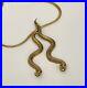 Sandor Rare Necklace vintage luxury pendant woman art deco nouveau snakes