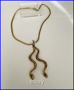 Sandor Rare Necklace vintage luxury pendant woman art deco nouveau snakes