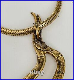 Sandor Rare Necklace vintage luxury pendant woman art deco nouveau snakes