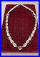 Sterling Silver Choker Necklace Foil Glass Rhinestone Antique Art Deco 14 in 23g