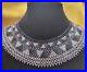 Stunning Hand Croched Seed Beaded Art Deco Bib Necklace