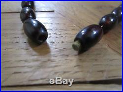 Vintage Art Deco Cherry Amber Antique Bakelite Bead Necklace 68 Grams No Reserve