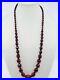 VTG 1920’s Art Deco 32 CHERRY AMBER CHUNKY FACETED BEADED NECKLACE 80.8 Grams