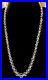 VTG Art Deco ROCK CRYSTAL QUARTZ Graduated NECKLACE 10kt Gold Clasp