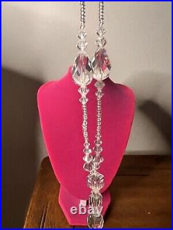 VTG Rock Crystal Necklace Art Deco