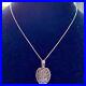 VTG Sterling Silver ART DECO Signed MC Marcasite Watch Necklace WithChain 44gr