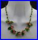 Venetian Glass Fruit Necklace Murano Art Glass Cluster Art Deco Vintage