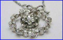 Victorian Art Deco Antique Diamond Necklace Platinum EGL USA Length 15 Jewelry