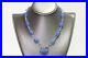 Vintage 1930’s Art Deco Sterling Chalcedony Carved Papyrus Flower Beads Necklace