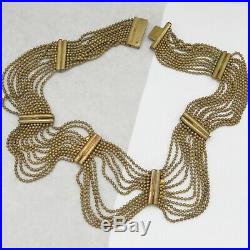 Vintage 1930s Art Deco Festoon Dangle Swag WIDE Collar Necklace