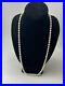 Vintage 935 Sterling Silver Art Deco Japanese Pearl Necklace 26
