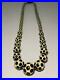 Vintage Art Deco CELLULOID Deeply Carved Graduated White & Black Beaded Necklace