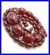 Vintage Art Deco Cherry Amber Bakelite Faturan Graduated Oval Beads Necklace 74g