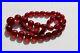 Vintage Art Deco Cherry Juice Faceted Bakelite Beads Necklace