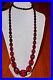 Vintage Art Deco Cherry Red Baltic Amber Faceted Bead Huge 96 Gr Necklace 40′
