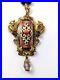 Vintage Art Deco Enamel Necklace with Dragons, 1930’s, Vintage Jewelry