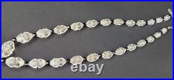 Vintage Art Deco Faceted Quartz Rock Crystal & Glass Bead Necklaces Lot 2 of 2