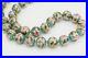 Vintage Art Deco Floral Chinese Cloisonné Enamel beaded hand knotted necklace