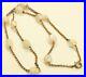 Vintage Art Deco Gold Filled Mississippi River Pearl Bead Chain Necklace 15