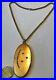Vintage Art Deco Gold Filled Moon And Stars Locket Pendant Necklace 5n