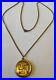 Vintage Art Deco Gold Filled Sanskrit Locket Necklace W11