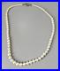 Vintage Art Deco Graduated Akoya White Pearl Beaded Necklace, 18 Total Length
