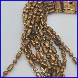 Vintage Art Deco Necklace Festoon Layered Beaded 16