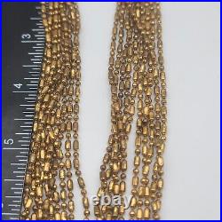 Vintage Art Deco Necklace Festoon Layered Beaded 16