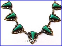 Vintage Art Deco Necklace with Peking Czech Glass, 1930's, Vintage Jewelry