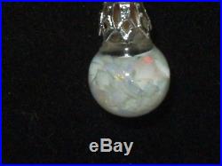 Vintage Art Deco Pools Of Light Rock Crystal Floating Opal 925 Necklace Pendant