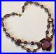 Vintage Art Deco Purple Rhinestone Necklace