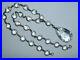 Vintage Art Deco Silver Open Back Glass Rock Crystal Drop Necklace