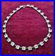 Vintage Art Deco Solid Silver & Faceted Crystal Necklace