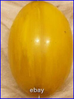 Vintage Butterscotch / Egg Yolk Amber Bakelite Bead Necklace 333 grmes