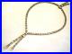 Vintage Edwardian Art Deco Lavalier Necklace Open Back Crystal Sterling Silver