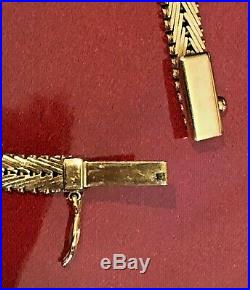 Vintage Estate 18k Gold Diamonds Art Deco Necklace Choker Egyptian Revival