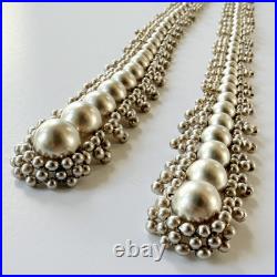 Vintage French Art Deco Glass Faux Pearl Lariat Necklace Circa 1920s-1930s