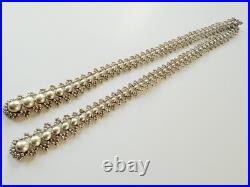 Vintage French Art Deco Glass Faux Pearl Lariat Necklace Circa 1920s-1930s