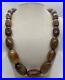 Vintage Graduated Art Deco Bakelite Amber Bead Necklace 58g