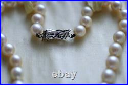 Vintage Jewelry Natural South Sea Pearl Necklace 18K Gold Natural Diamonds