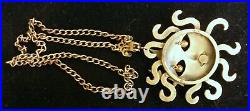 Vintage Joseff of Hollywood Sun God Necklace Pendant