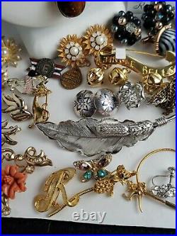 Vintage Lot Jewelry Includes Silver Coro Monet Swarovski Art Deco All Wearable