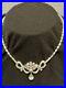 Vintage Mazer Bros Art Deco Rhinestone Necklace WithDrop Rhodium Plated 16 Inch